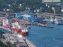 Boats in St John's harbor