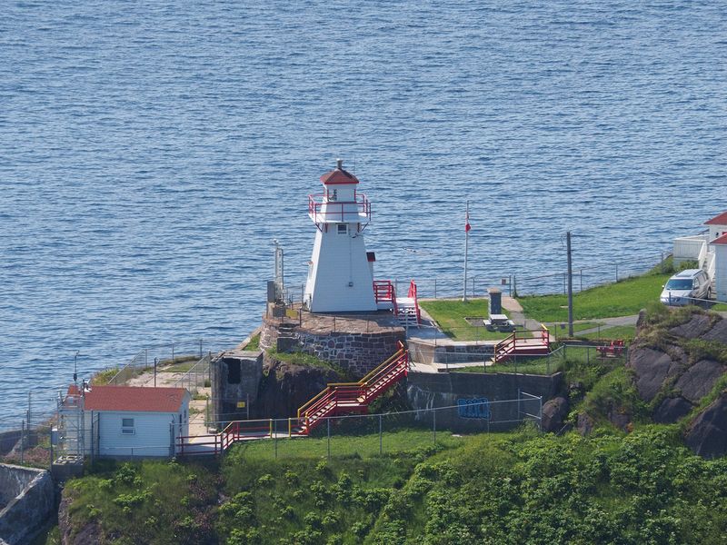 Close-up of the lighthouse