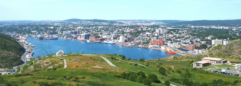 Panorama of St John's.