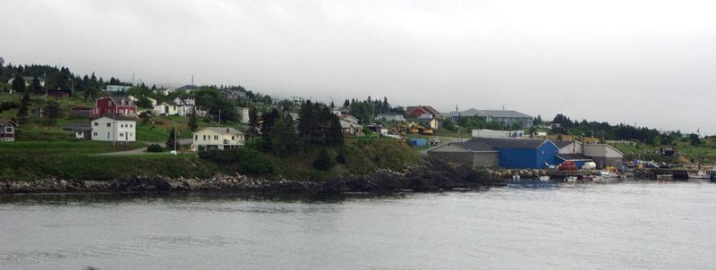 Village along the coast