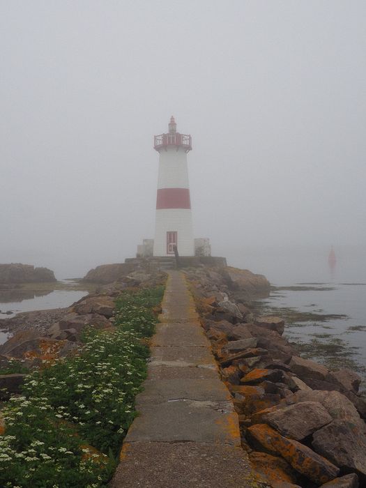 Foggy lighthouse