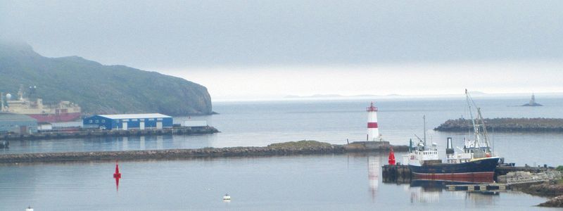 Lighthouse and harbor