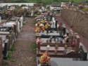 Lots of memorials on the graves