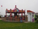 Merry-go-round in the town center