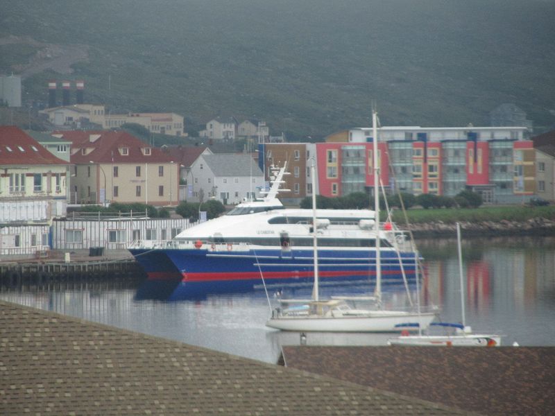 Our ferry boat is docked