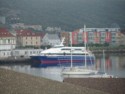 Our ferry boat is docked