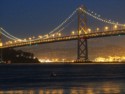 Bay Bridge and East Bay lights - 1
