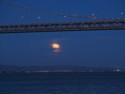 Moonrise under the Bay Bridge
