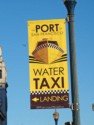 Water taxi landing sign