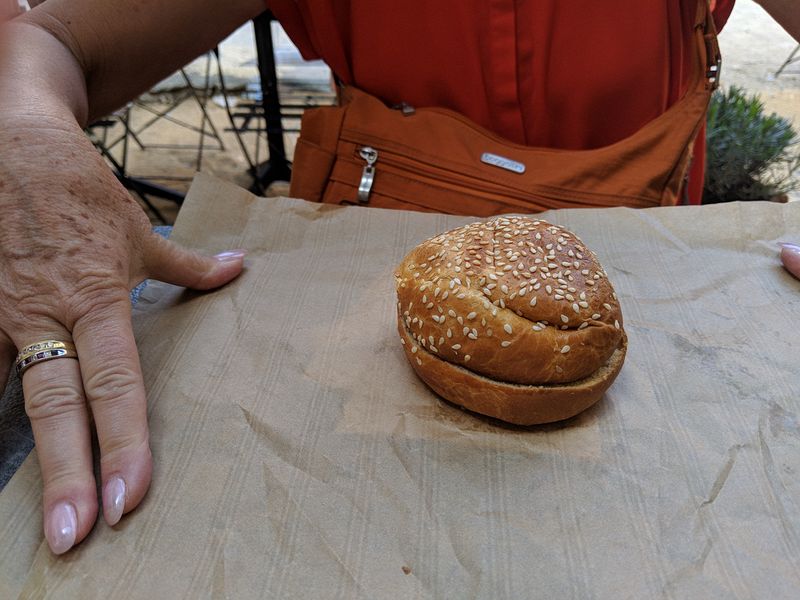 ...with a brioche bun...