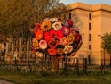 A flower tree sculpture