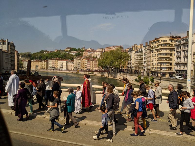 A Good Friday procession