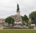 A statue commemorating Avignon becoming part of France in 1791