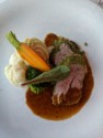 An example of dinner on our riverboat