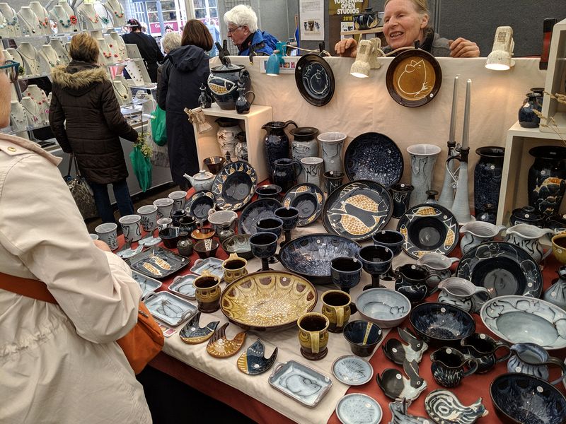 Elisabeth Bailey tells June about her pottery