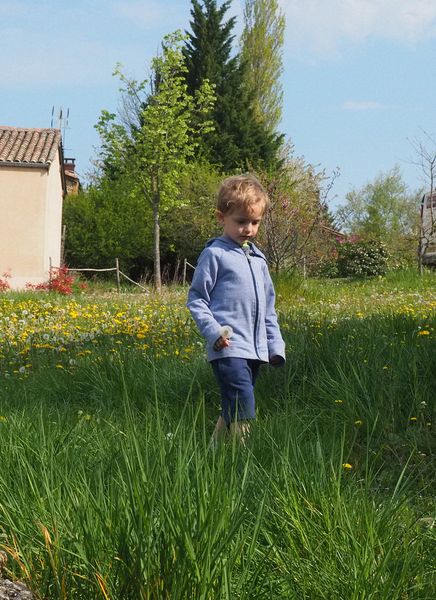 Jude amongst the wildflowers