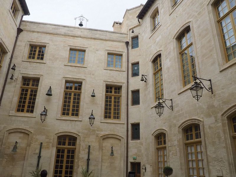 Lots of bells and lights on the Palais du Roure museum