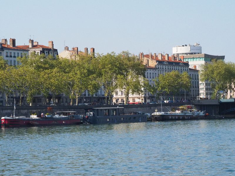 Old riverboats are now housing