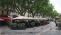 Outside cafe in downtown Avignon