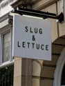Sign for the Slug and Lettuce pub