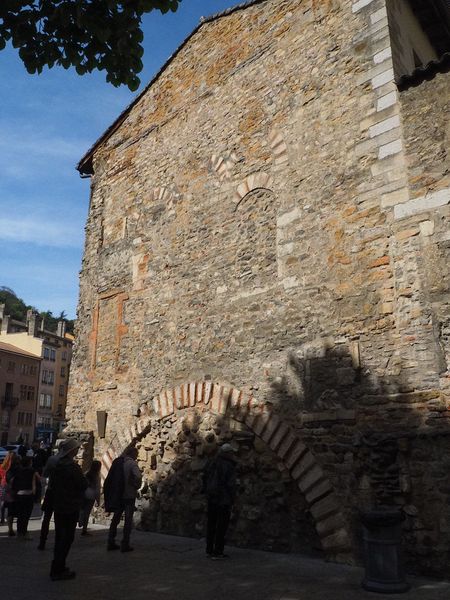 Some of the original Roman brick and stone works