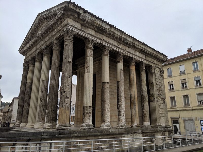 The Roman temple in Vienne is surprisingly complete