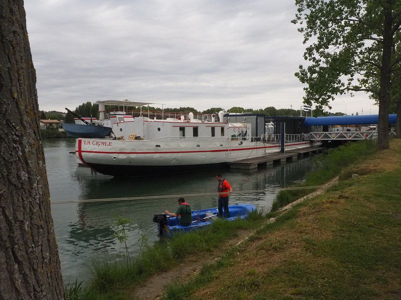 This old boat is a restaurant and hotel