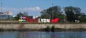 We are now leaving Lyon on the Rhone River