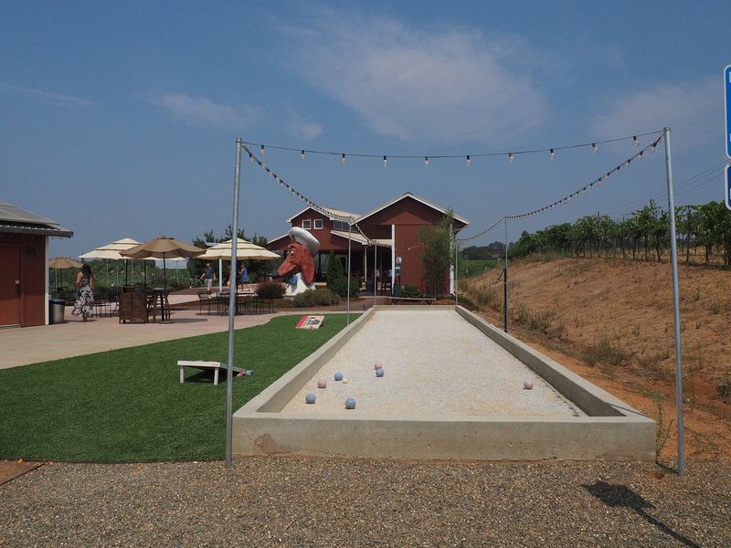 Bocce court at Vino Noceto