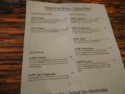 Twisted Oak tasting menu