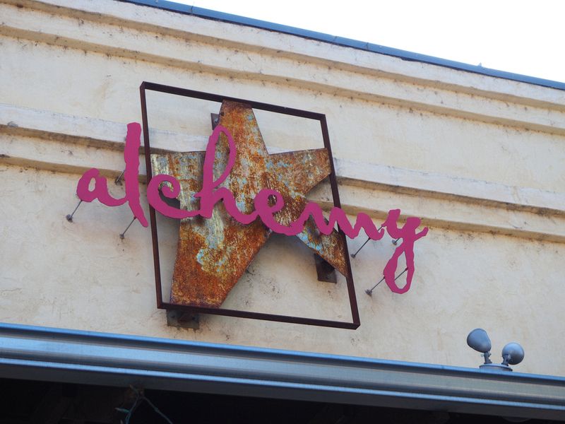 Alchemy restaurant sign